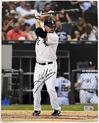 Kevin Youkilis Semnat Autographed Glossy 8x10 Photo Chicago White Sox - MLB Autentificat