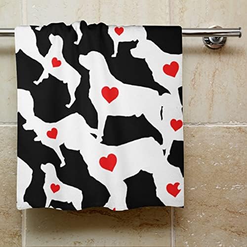 Rottweiler cu inima fata prosop prosoape Premium prosop spălare pânză pentru Hotel Spa și baie