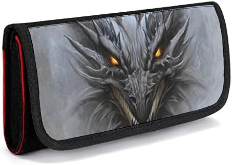 Dragon pe Grey Stone Carcing Carcing for Switch Portable Game Console Stock Bag cu accesorii pentru sloturi de carte