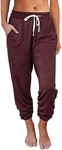 Femei Pantaloni de pulover Baggy Pantaloni de yoga cu talie înaltă cu buzunare joggers de îmbrăcăminte activă pantaloni de