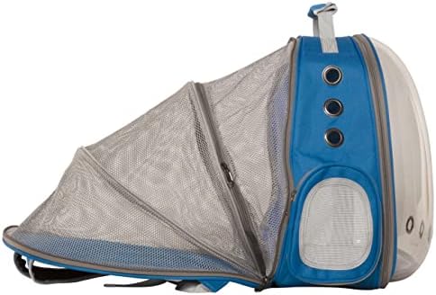 Xzking Cat rucsac Carrier Bubble, Cat Dog Bookbag Carrier, Airlined aprobat Dome Bag pentru călătorii drumeții Camping