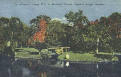Sarasota Jungle Gardens, Carte poștală din Florida