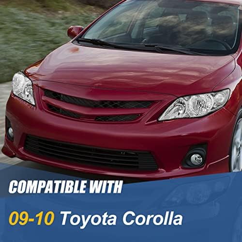 [Model cu Halogen] ansamblu faruri stil fabrică compatibil cu Toyota Corolla Sedan 09-10, partea șoferului și pasagerului,
