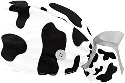 Piele de vacă negru de lucru capac cu Sweatband Cap reglabil acoperi bufant pălărie