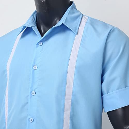 2023 New Mens pentru bărbați casual buzunar solid cataramă cămașă cu mânecă lungă tricou moale