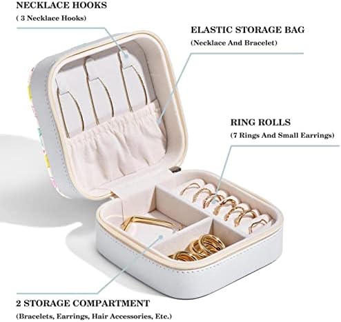 Carcasă de bijuterii portabile Mini Travel pentru inel, pandantiv, cercei, cutia organizator de colier, cadouri de naștere