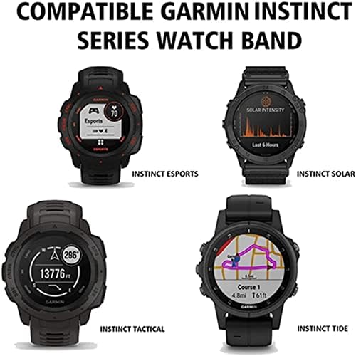 Kdegk Silicon Watchbands curele pentru Garmin Instinct Smart Watch 22mm înlocuire Band bratara Bratara Instinct / Esports /