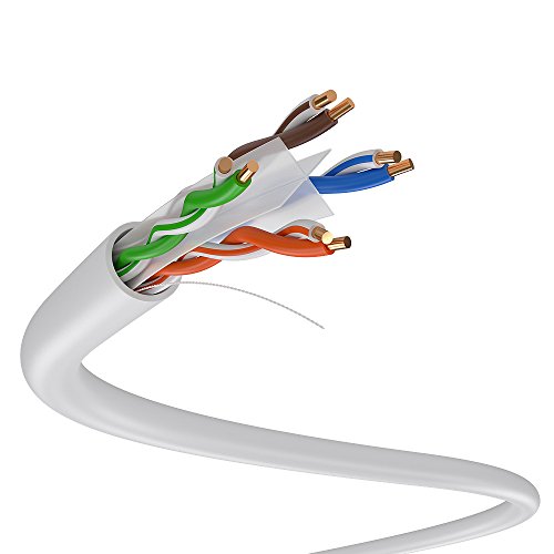 Dripstone Cat6 1000ft UTP Solid Cablu 23AWG LAN rețea Ethernet RJ45, Orange