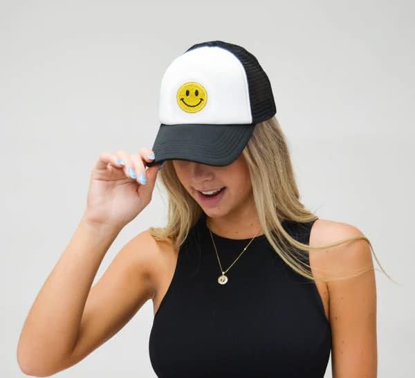 Fgss Smiley-Face Snapback-Trucker-pălărie pentru bărbați Femei-șepci de Baseball cu plasă reglabile