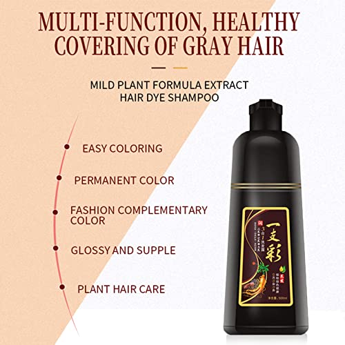 Herbal Hair Color Shampoo-Instant Hair Dye Shampoo-Culoarea părului 3-în-1 pentru acoperirea părului gri-colorarea naturală a părului pentru femei și bărbați în câteva minute