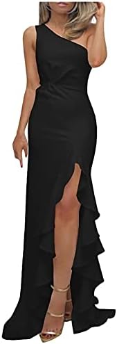 Rochii boho pentru femei 2023, femei un umăr despicat rochie de seară formală rochie subțire maxi