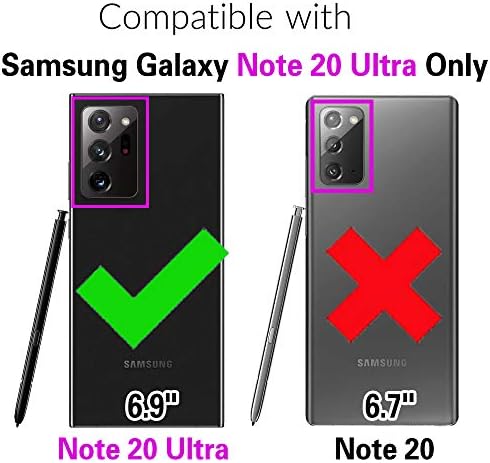 Asuwish compatibil cu Samsung Galaxy Note 20 Ultra Glaxay Note20 Plus 5g portofel caz și sticlă securizată Ecran protector