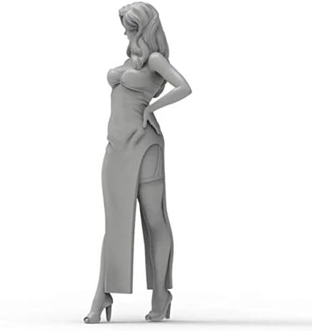 Etriye 1/24 Model de personaj de rășină Fantasy Fantasy Femeie agent feminin Die Distint Model Miniature Kit /YQ976