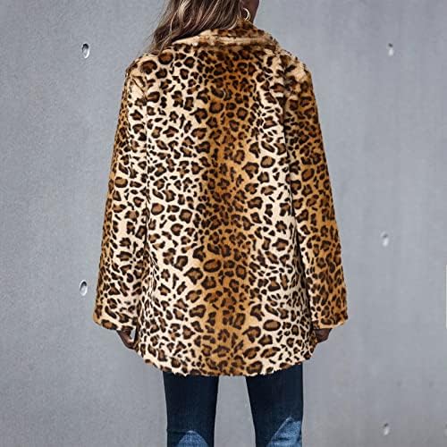 Haine de iarnă Sikye pentru femei haina de iarnă pentru femei imitație nouă costum lung guler cu guler sexy leopard