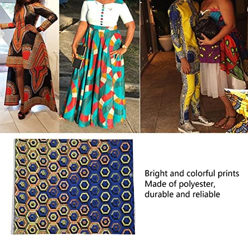 Țesătură din poliester African Aoutecen, imprimeuri colorate diverse modele dublu & nbsp; față Model Geometric Poliester Farbic