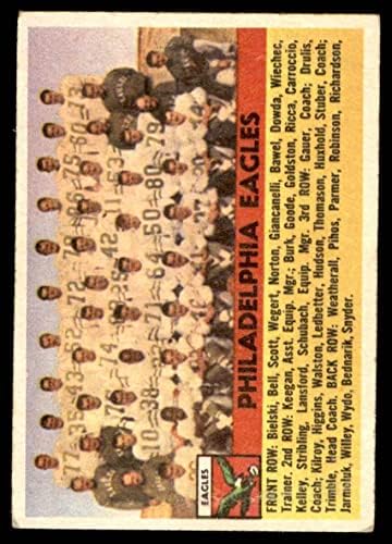 1956 Topps 40 Eagles Team Philadelphia Eagles VG+ Eagles