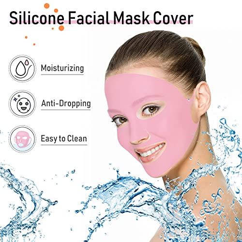 32 bucăți piept facial gât silicon tampon reutilizabil pe petele de frunte cu mască de dormit facial pentru netezirea pieptului
