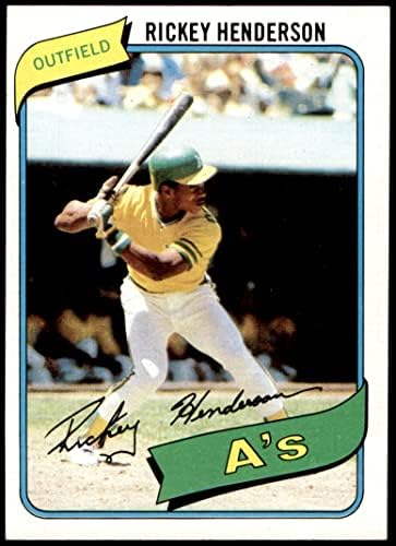 1980 Topps 482 Rickey Henderson Oakland Athletics NM/MT Athletics