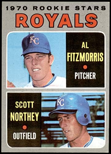 1970 Topps 241 Royals Rookies Al Fitzmorris/Scott Northy Kansas City Royals NM+ Royals