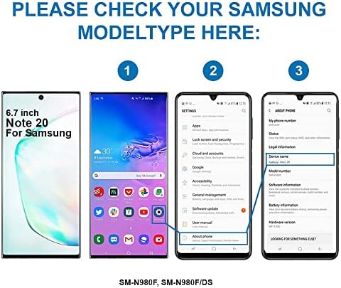 Mmobiel înapoi Camera din spate înlocuirea lentilelor din sticlă compatibilă cu Samsung Galaxy Note 20 / Note 20 5G 2020-Incl.