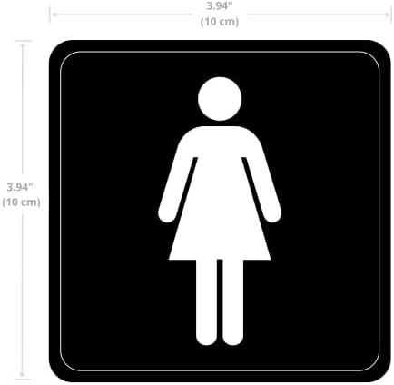 Dealzepic - Autocolante cu semn de toaletă pentru bărbați și femei - Decaluri auto -adezive și stick