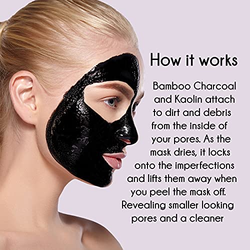 Titan Black Blackhead Mask i Charcoal Peel Off Face Mask i blackhead extractor mask I Deep Cleansing Pore Blackhead Removal