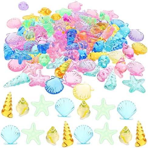 Toyvian 3pcs 1 Sea Life jucării Home Decor Ocean jucării Ocean Decor decoratiuni acrilice 4 în 1