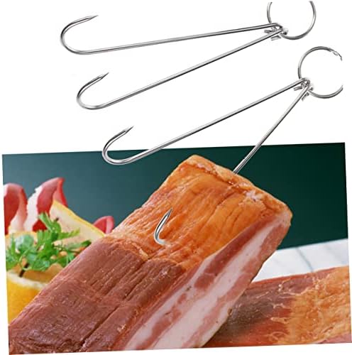 DOMITOOL 6pcs îmbrăcăminte metalică raft de porc prăjire la grătar în aer liber cârlige pentru carne pentru carne cârciumele