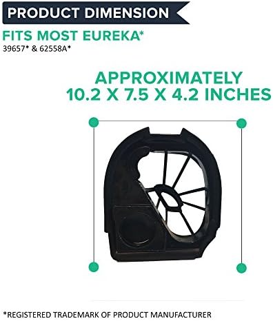 Crucial Vacuum înlocuire praf Cupa vid filtru-compatibil cu Eureka partea 39657 – se potrivește Eureka vid Model DCF11 -