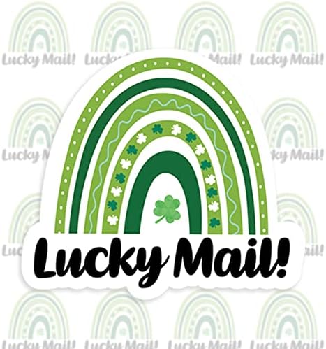 240 buc Lucky Mail Patrick 's Day autocolant, Shamrock Lucky Clover plicuri autocolante pentru produse/pungi lucrate manual