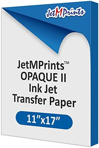 JetMprints Opaque Versiunea 2.0 Hârtie de transfer cu jet de cerneală, 8,5 x 11