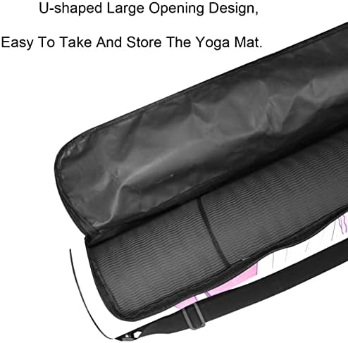RATGDN Yoga Mat Bag, Macara sub Muntele Fuji exercițiu Yoga Mat Carrier Full-Zip Yoga Mat Carry Bag cu curea reglabilă pentru femei bărbați