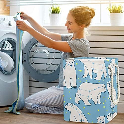 Inhomer Ursa Minor urs Polar 300d Oxford PVC haine impermeabile împiedică coș mare de rufe pentru pături jucării de îmbrăcăminte