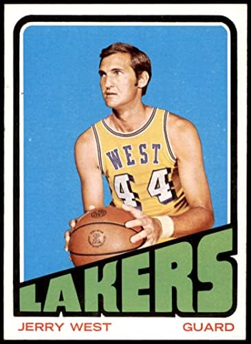 1972 Topps 75 Jerry West Los Angeles Lakers VG+ Lakers WVU