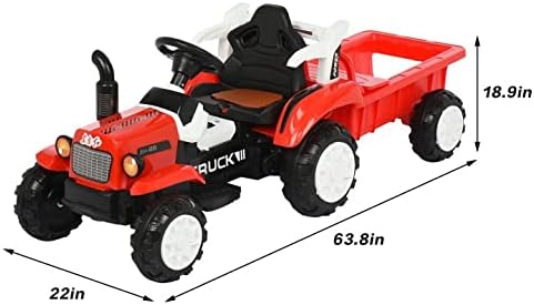 SFATT 6v7ah cu tractoare electrice pentru copii cu un tractor cu muzica de la un tractor