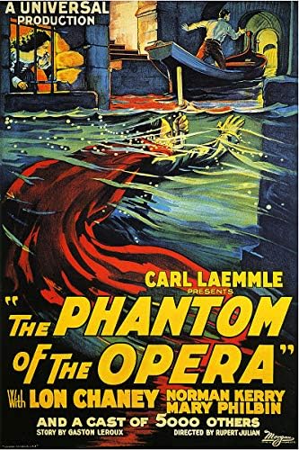 American Gift Services - The Phantom of the Opera Vintage Horror Movie Poster 1-11x17