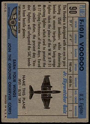 1957 Topps 90 F-101a Voodoo VG