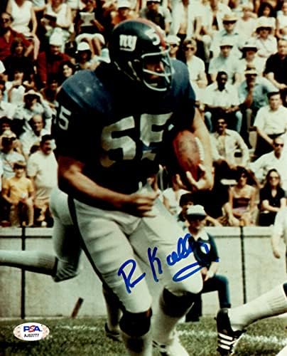 Brian Kelley Autographed semnat 8x10 Photo NFL New York Giants Psa Coa