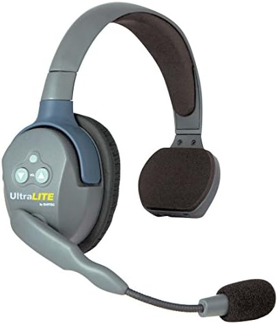 EARTEC UL312 Ultralite Full Duplex Wireless Interfon System Communication pentru 3 Utilizatori-1 căști Master Ulsm cu o singură ear și 2 pachete de căști de la distanță ULDR cu ureche dublă
