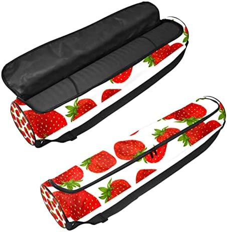 Strawberry fără sudură Yoga Mat Carrier Bag cu curea de umăr Yoga Mat Bag Gym Bag Beach Bag