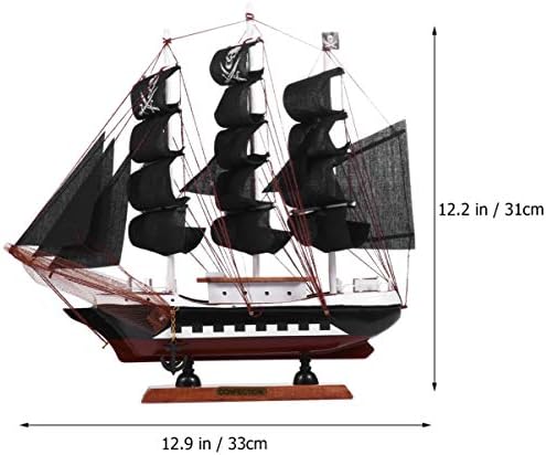 Wakauto plajă jucării pirate nava pirat navă cu navă model 1pc navă pirat model rafinat și model de navigare din lemn decor