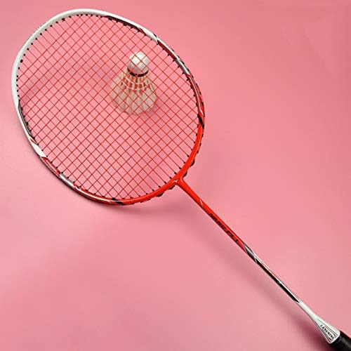 Racile de badminton Langning Set de 2, actualizați rachetă de badminton ușor de carbon pentru aldult pentru sportivi profesioniști