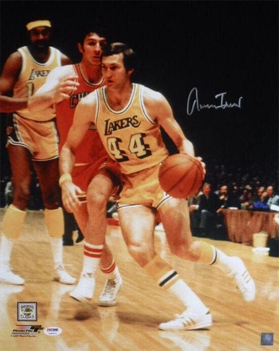 Jerry West Autografat/semnat Los Angeles Lakers 16x20 Photo PSA 10119 - Fotografii autografate NBA
