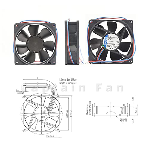 8414NH EBM PAPST FAN 8025 80 * 80 * 25mm DC Fan 24V 2.4W Fan axial pentru ventilator invertor 8cm