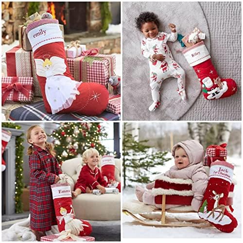 Personalizate Ciorapi de Crăciun personalizate familie ciorapi mari Xmas Ciorapi decoratiuni agățat cadou sac șosete Ornamente bomboane pungă sac pentru copii adulți