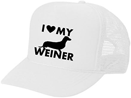 Femei Mens Unisex camionagiu pălărie - Îmi place câinele meu Weiner