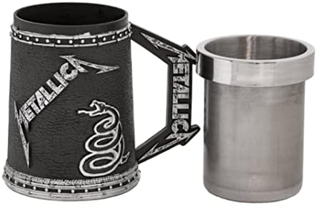 Metallica Beer Stein Tankard Cană de cafea din oțel inoxidabil de Roil Brand