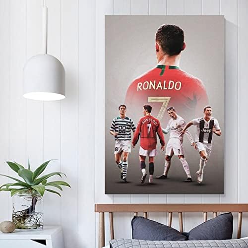 Jucător de fotbal Cristiano Ronaldo Decorare perete pictură Canvas Artă Atap Pinar Imagine Living Room Mural dormitor decorare Picting UNFRAME-STYLE12X18INCH