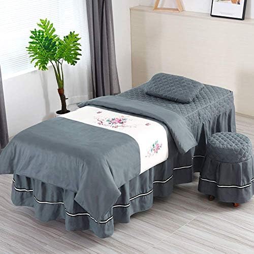 Zhuan paturi simple de masaj fustă seturi de masa de masaj pentru masaj pentru masaj pentru masaj de masaj pentru valabilitate capac montat pat 4 piese de frumusețe fizioterapie