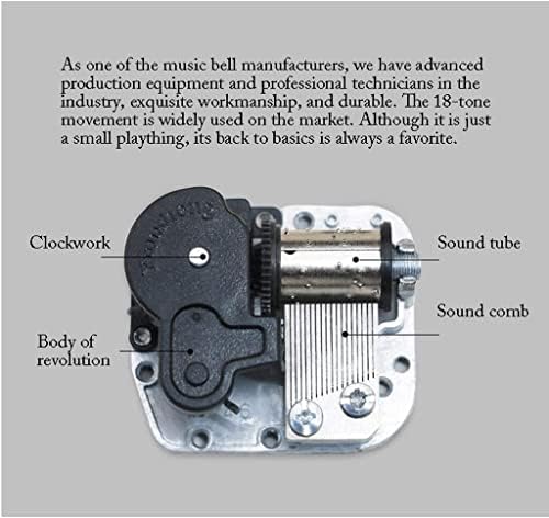 JGATW Music Box Retro Mechanism Classical Bijuterii Cutie pentru femei pentru femei cutii muzicale gravate antice cu cutie muzicală de blocare
